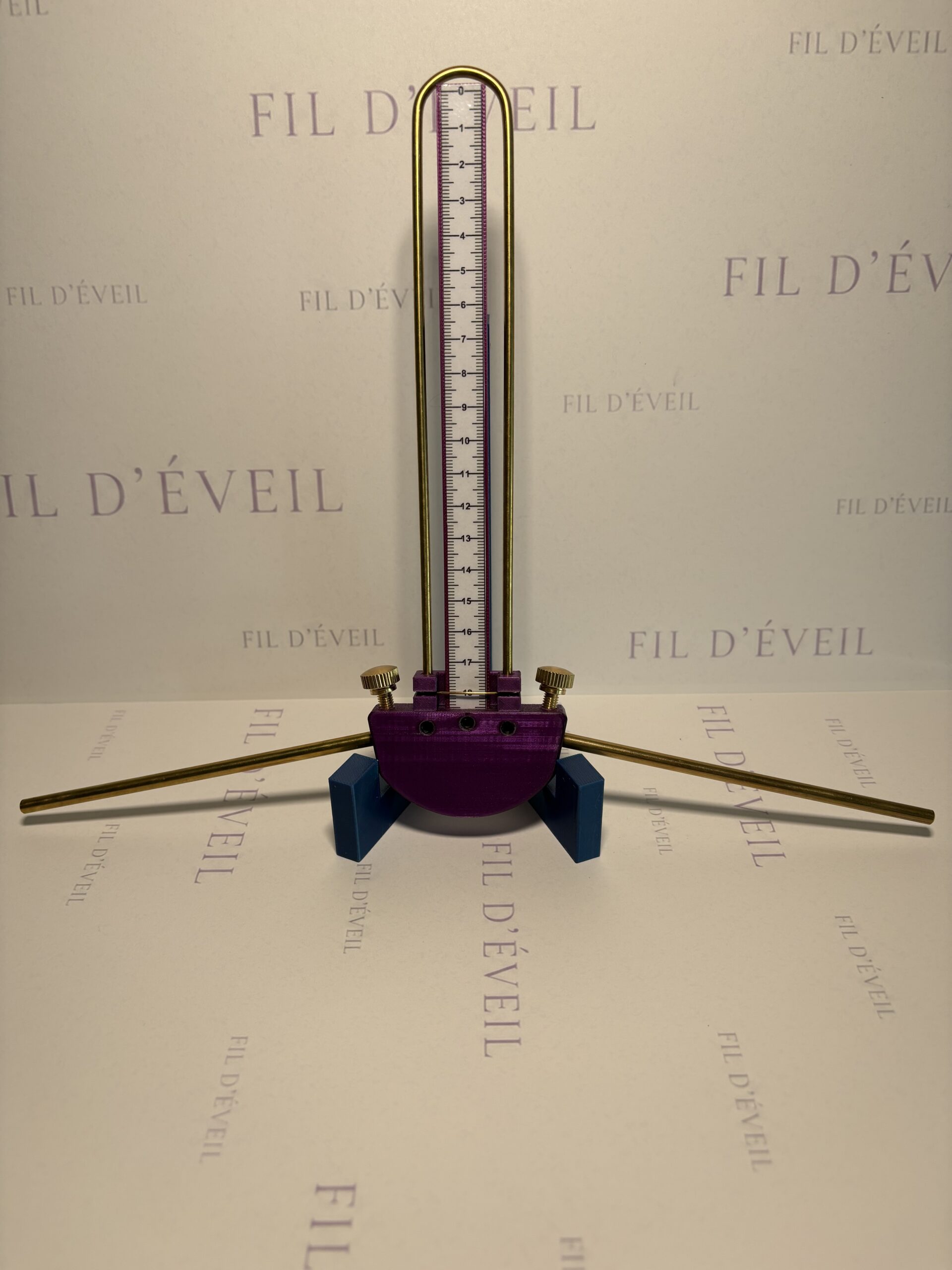 Antenne de Lecher Mauve Métallique fabriquée au Québec